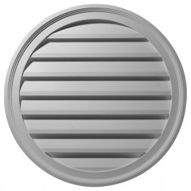 36W x 36H Round Gable Vent Louver Decorative